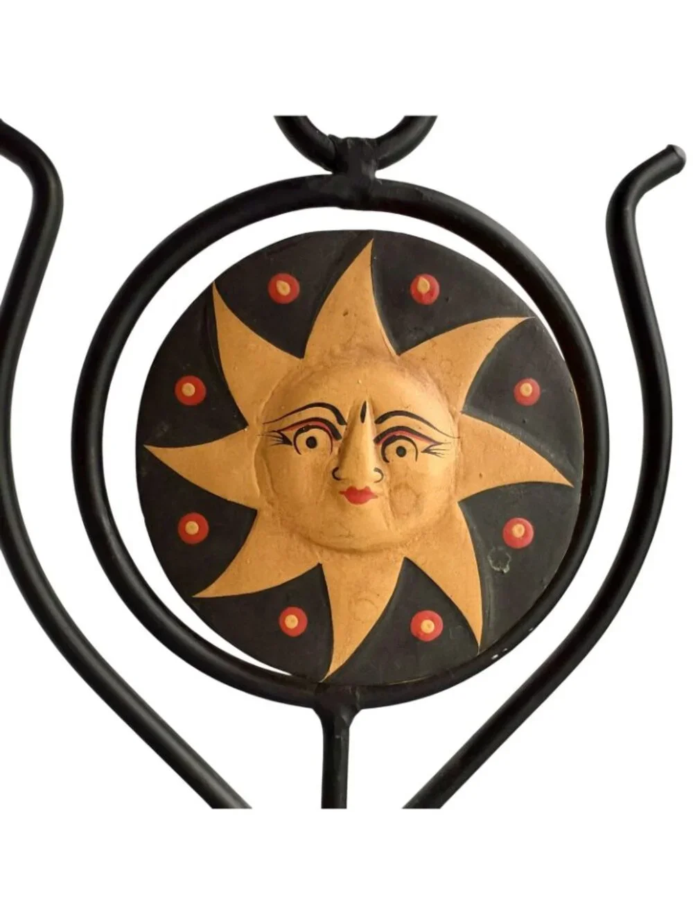 VTG 90s Celestial Candleholders Sun & Moon Reversible Swivel Whimsigoth 2-pc Set
